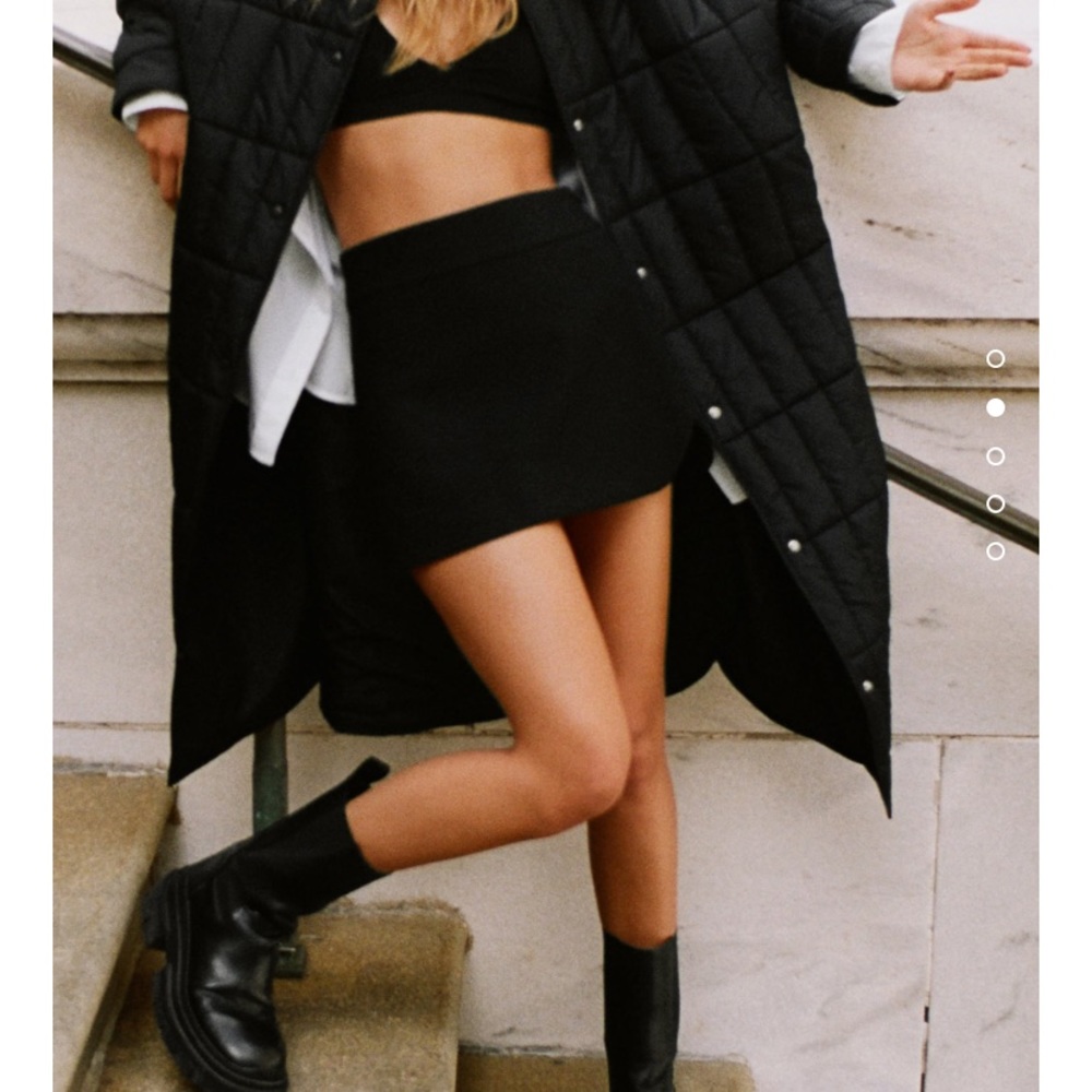 Zara black mini skirt
